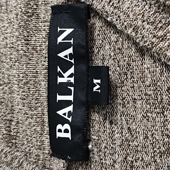 Balkan Brown Marled Fine Guage Knit Tunic Sweater - Picture 6 of 9